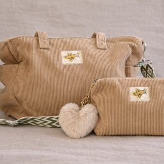 BORSA artigianale velluto PACE